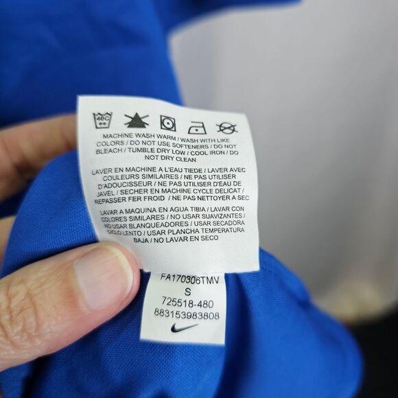 Nike Golf Standard Fit Blue Short Sleeve Polo Shirt Size Small - Picture 7 of 8